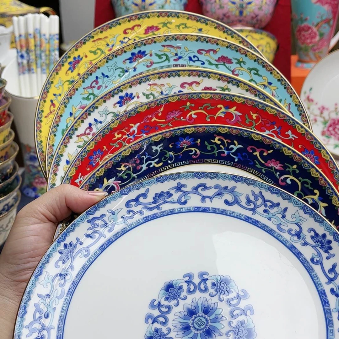 【闪购商品】珐琅8寸6个平………………