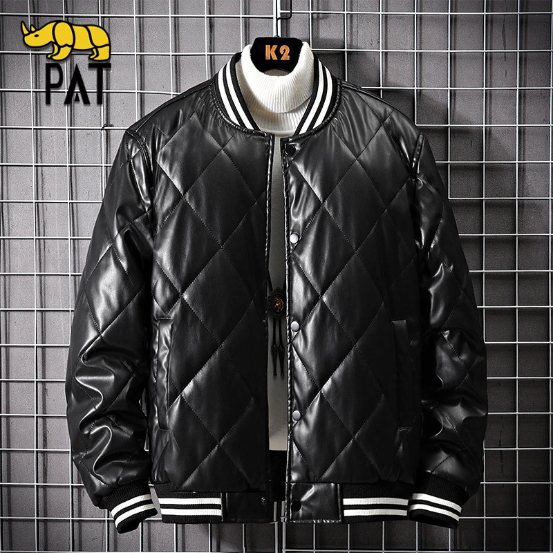 PAT平安犀牛官方年终撤柜促销品质棉服男冬季宽松加厚皮衣棉外套