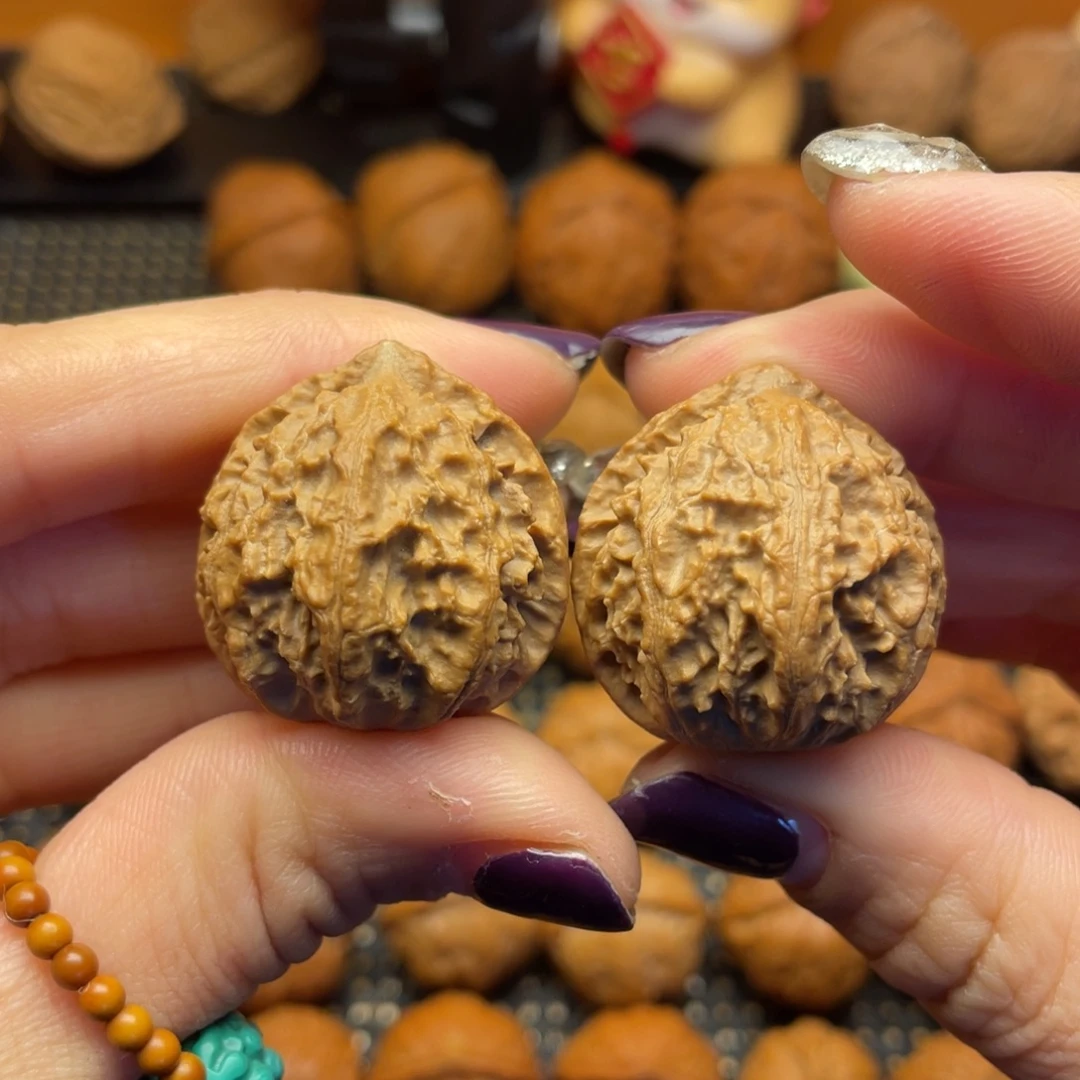 吊坠文玩核桃29尺全品荔枝纹小官帽000118