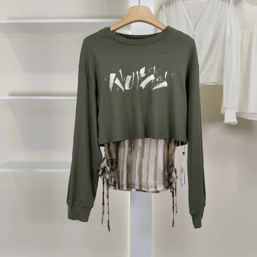 麦迪尚品【夕Y】50909251 春秋时尚简约设计感叠穿卫衣品牌女装