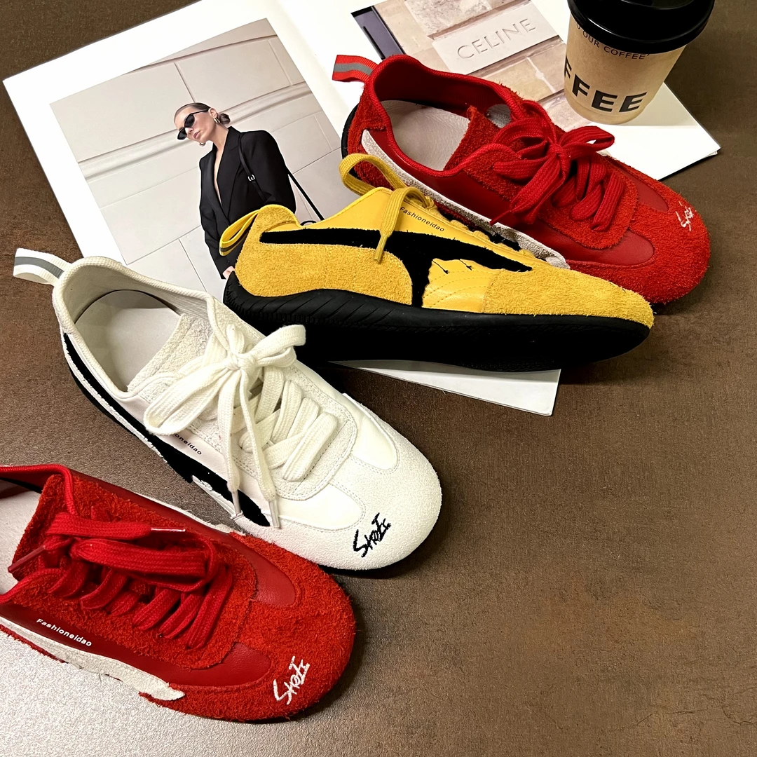 马家德训鞋增高时尚休闲鞋透气复古情侣运动鞋;ECX55360