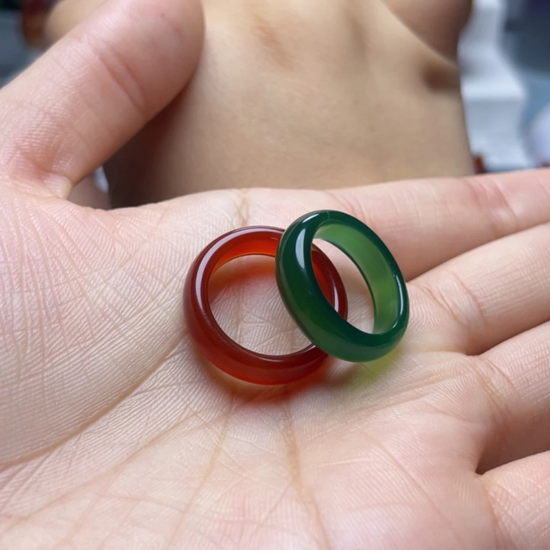 【闪购商品】未镶嵌玛瑙/玉髓珠宝奇石17 18内径