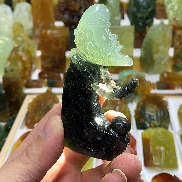 蛇纹石玉未镶嵌珠宝半成品