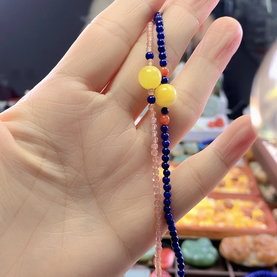南红玛瑙合金颈饰