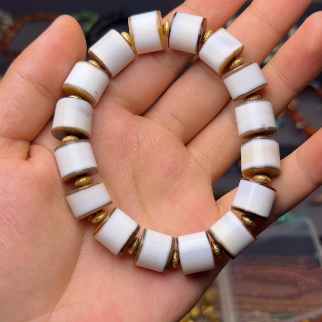 玛瑙/玉髓合金颈饰