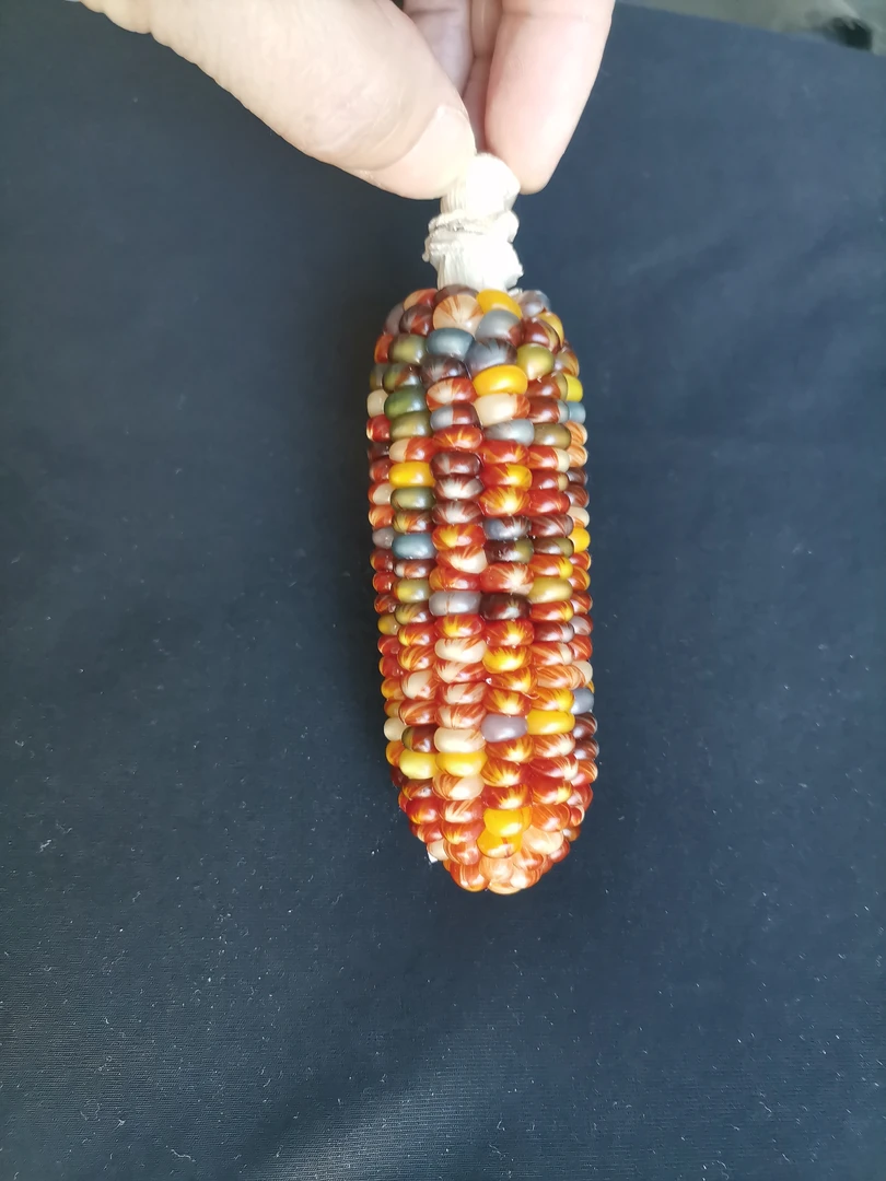 七彩玉米文玩宝石玉米图片非实物颜色随机发货