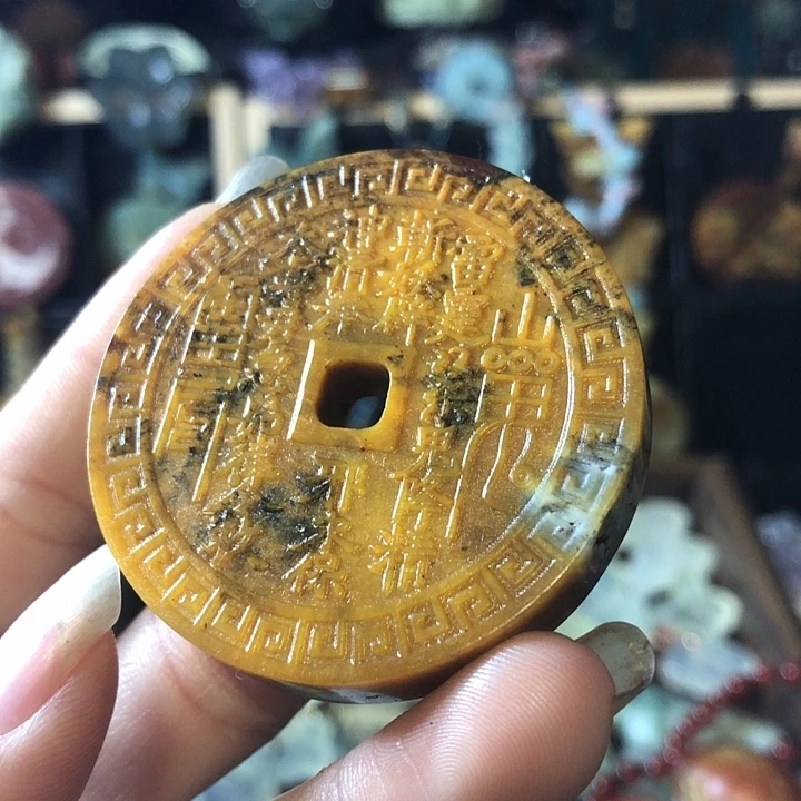 岫玉未镶嵌岫玉挂件