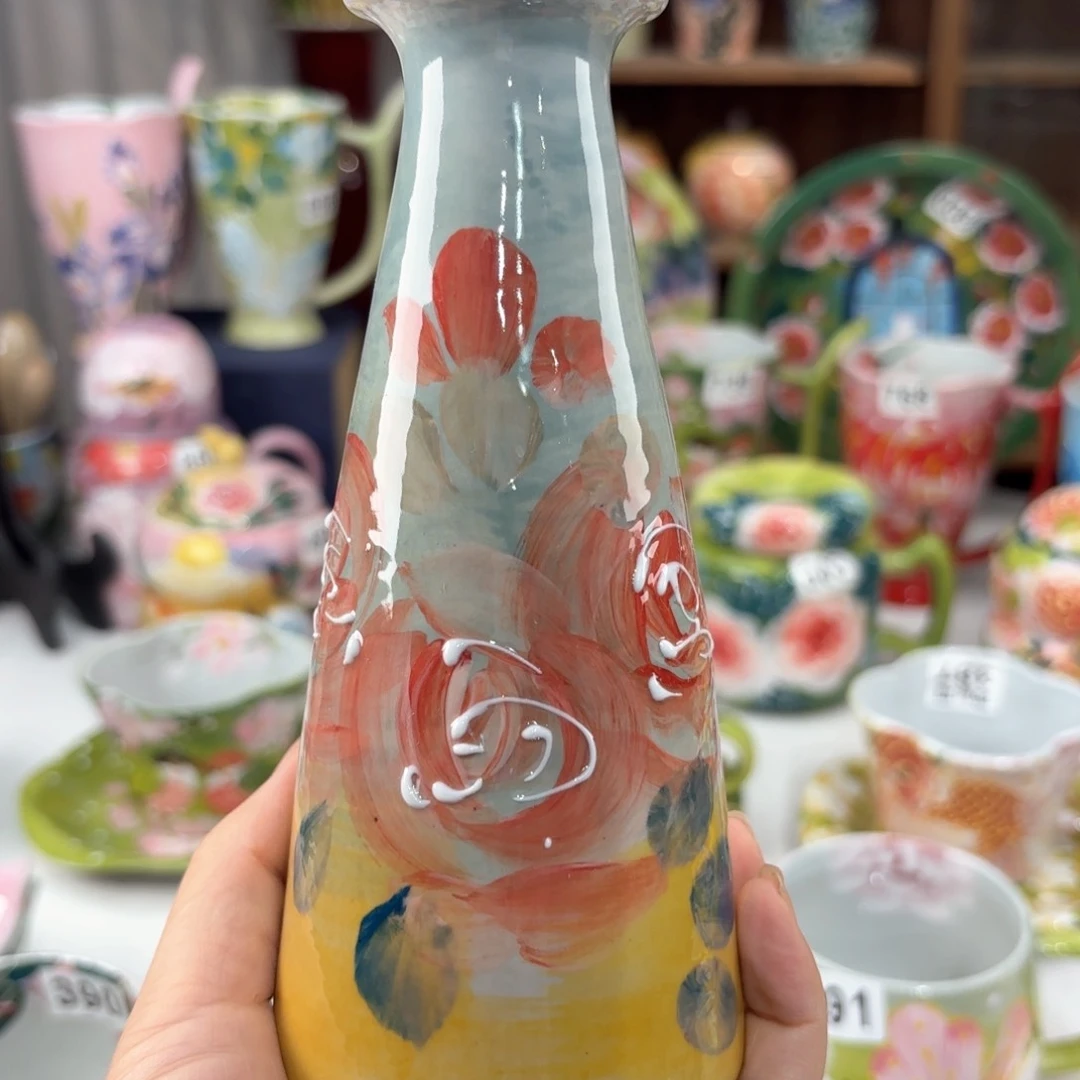 景德镇手绘高温釉下彩陶瓷茶具