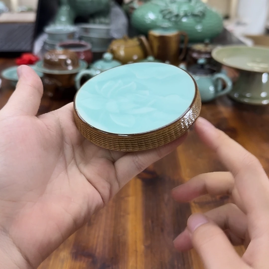 龙泉青瓷茶器微瑕8304