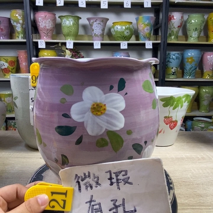 万***姐景德镇市陶瓷花盆
