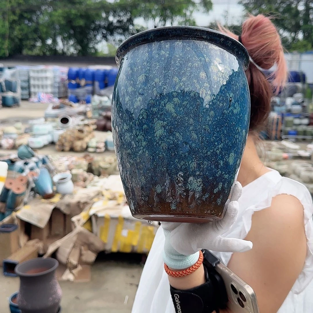 紫砂花盆王嫂花盆直播0801-110瑕疵