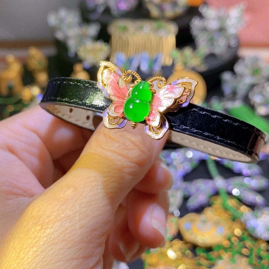 吊坠(不含链)银S925镶嵌翡翠