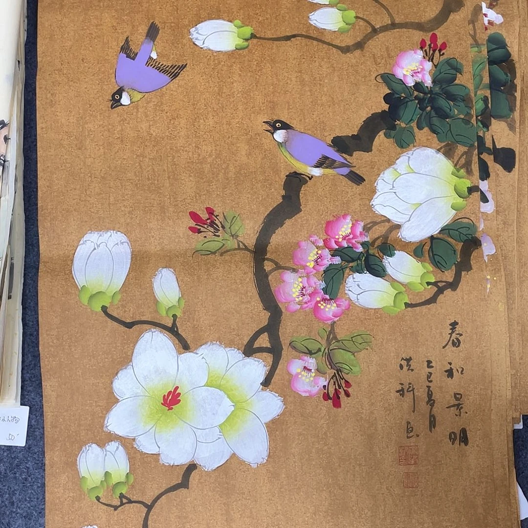 国画作品小姐姐放漏…