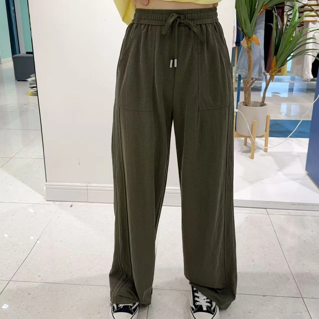 【辰美优选】柚丁/27486-夏季上新丝网休闲裤