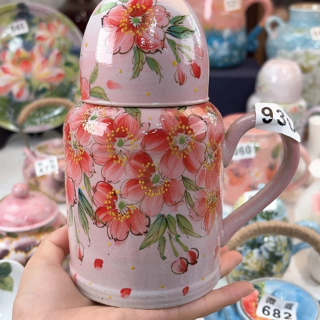 景德镇手绘高温釉下彩陶瓷茶具