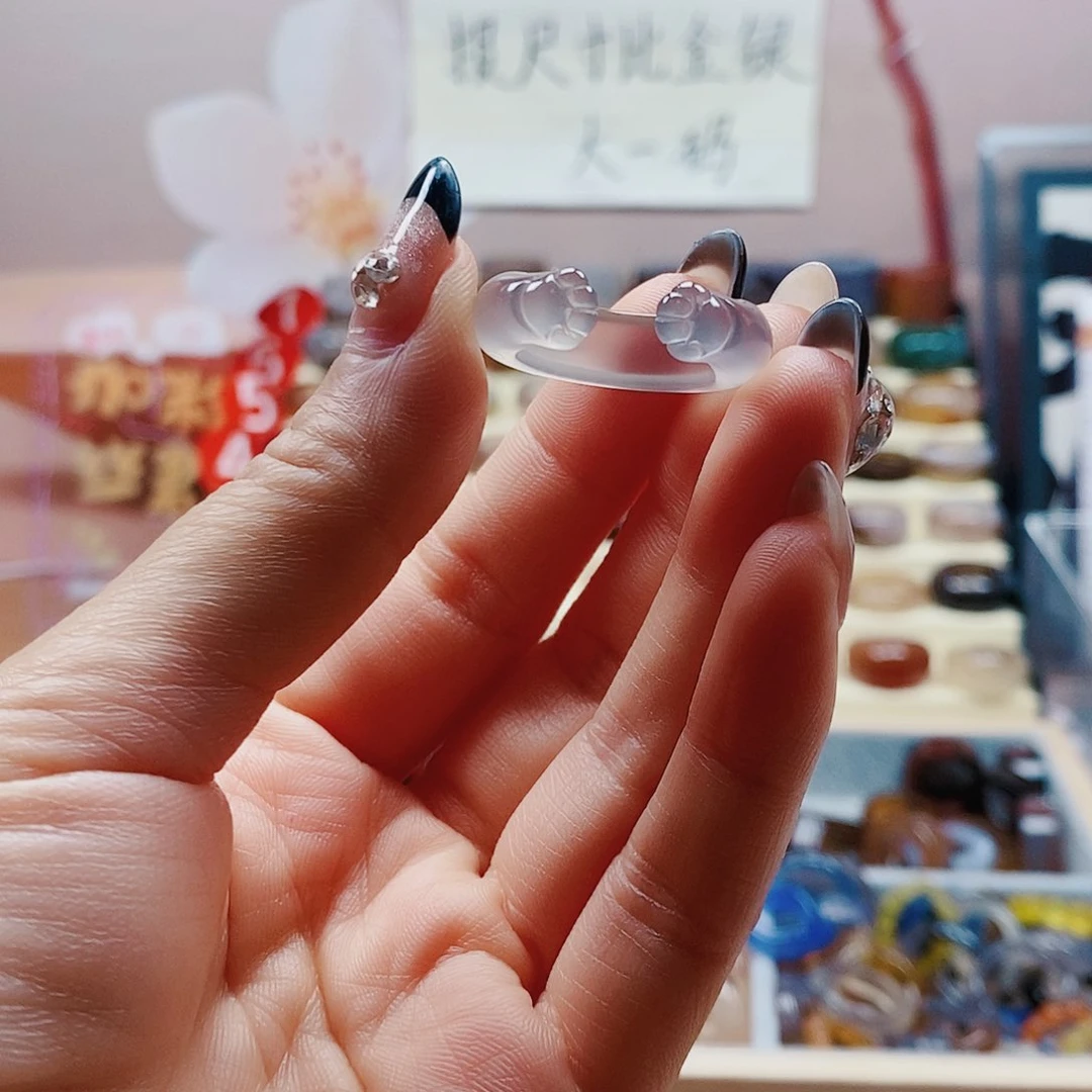 玛瑙/玉髓戒指未镶嵌W*N