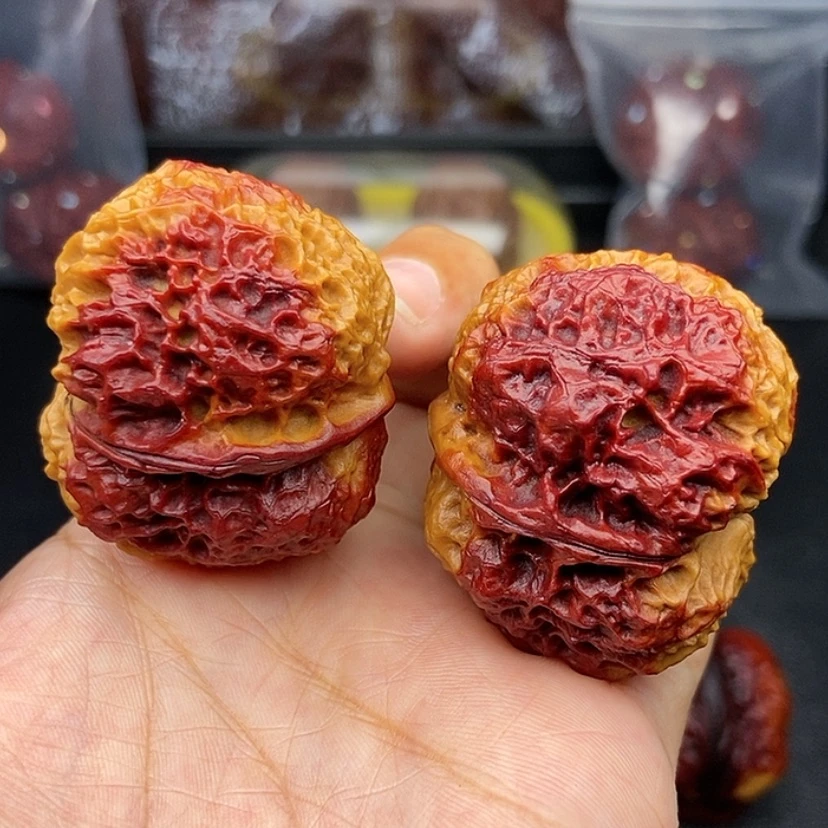 【闪购商品】把件文玩核桃42尺火麒麟金蟾