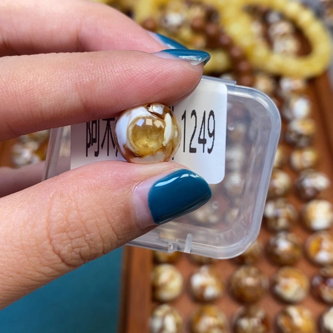 猴头核桃把件沁色圆珠老型1249