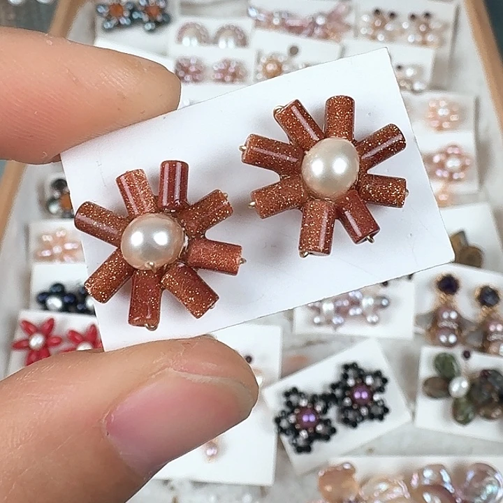 未镶嵌淡水珍珠耳饰