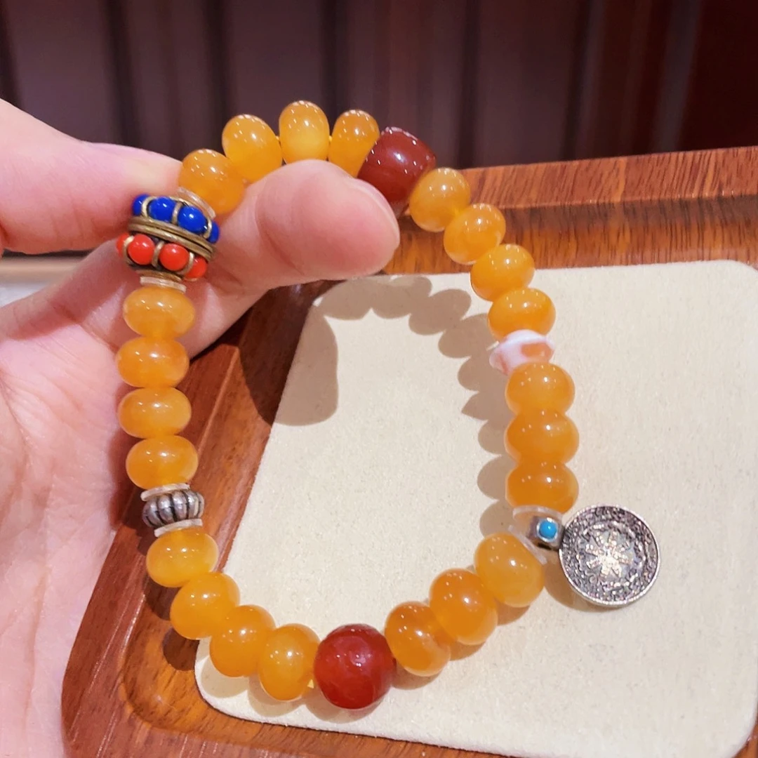 蜜蜡手链未镶嵌手串