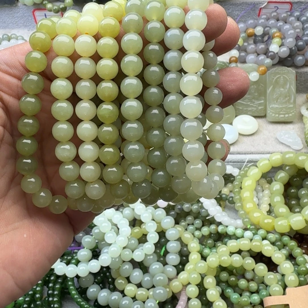 未镶嵌手链和田玉多样性发一