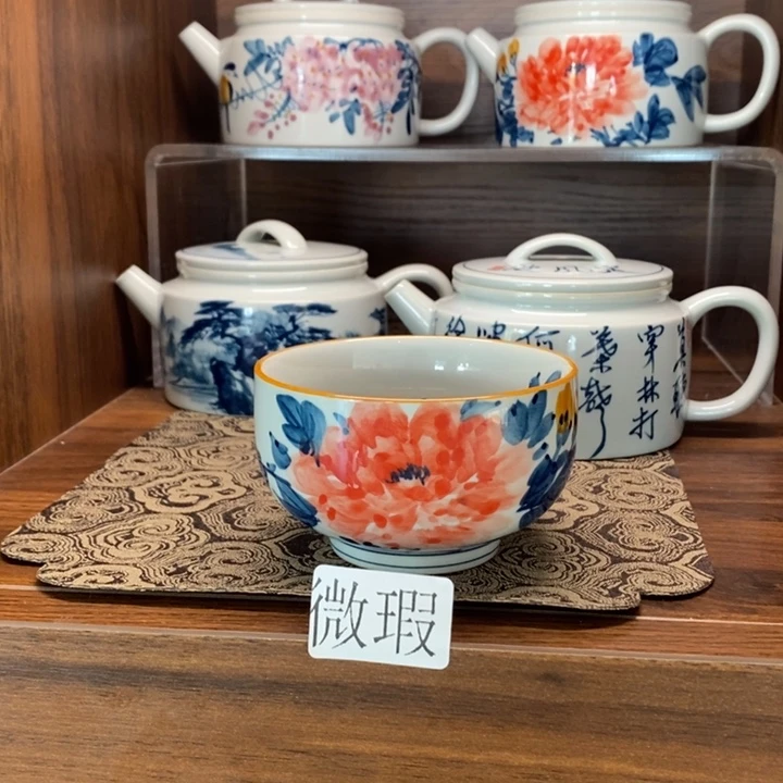 釉下老陶泥手工绘制