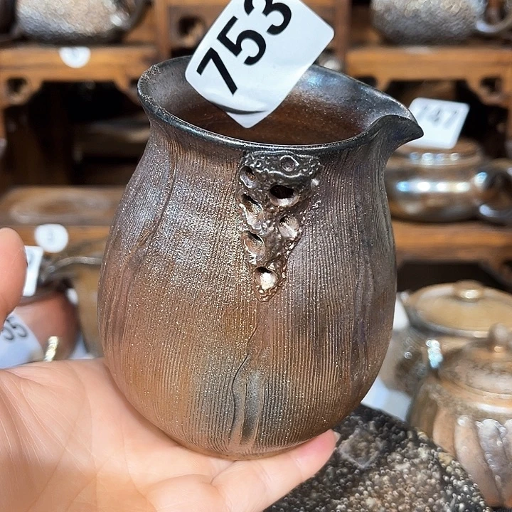 杯高温柴烧陶泥公杯