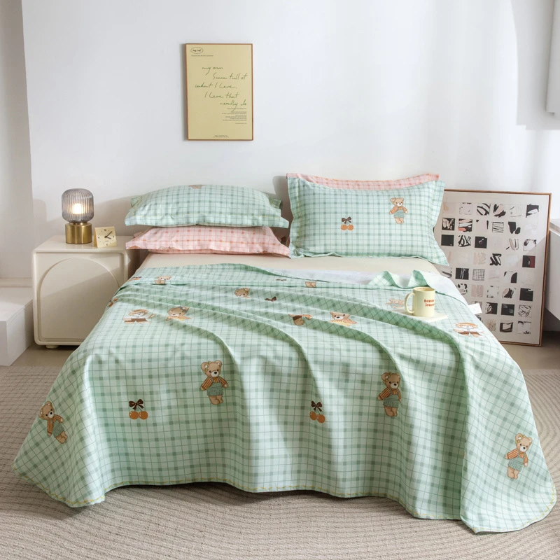 免费加工特厚正品棉小竹布料泰迪熊