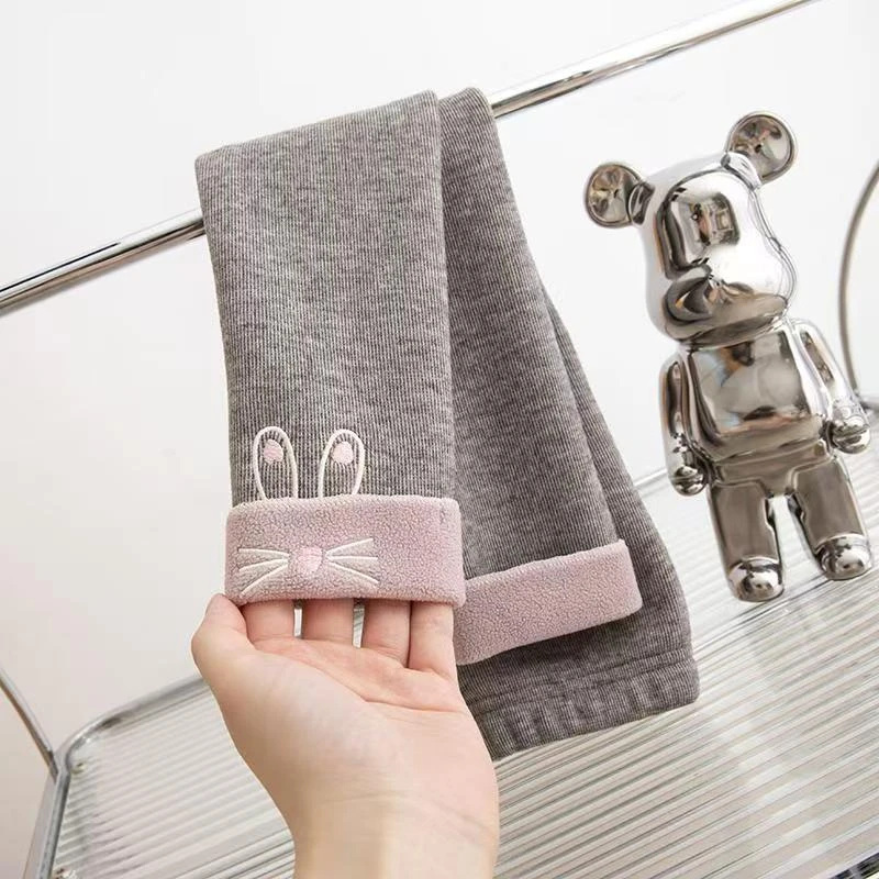 年终大促女童洋气加绒秋冬季外穿女宝宝女童打底裤校服内穿神器