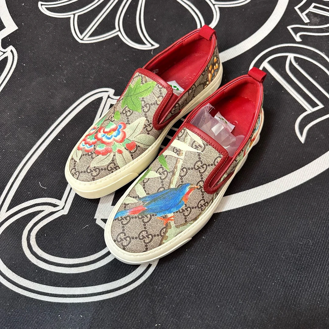 Gucci古驰/花鸟印花低帮鞋/尺码36.5/YSC0056