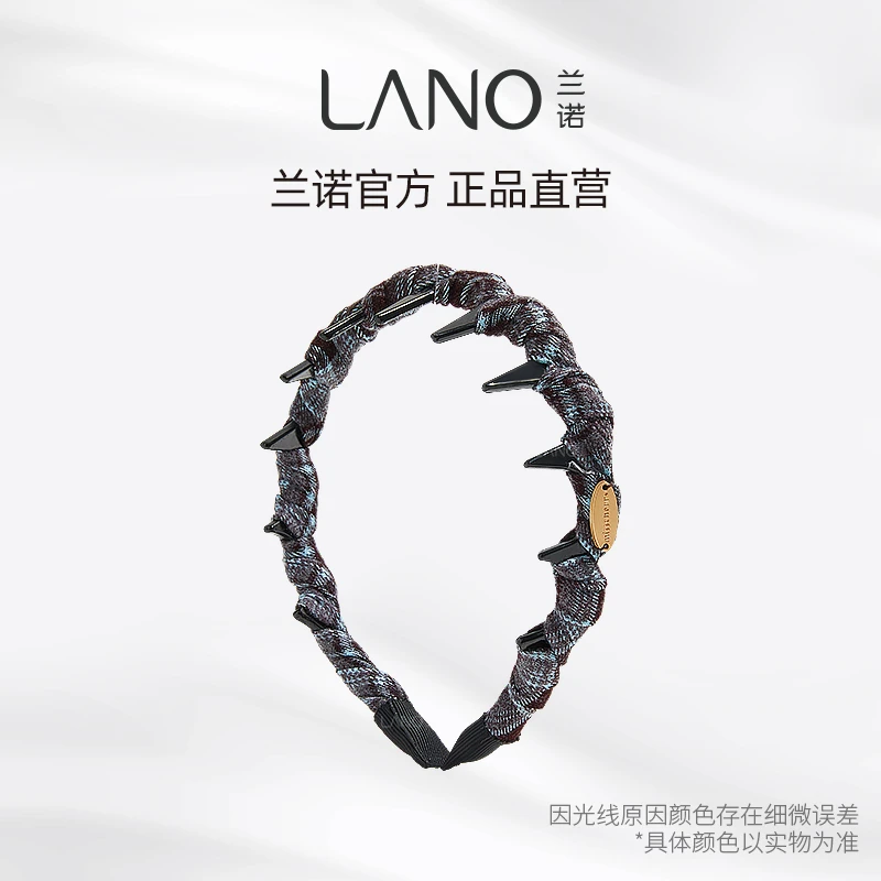 兰诺【商场同款】格纹发箍女款带齿日常高级感时尚高颅顶头箍