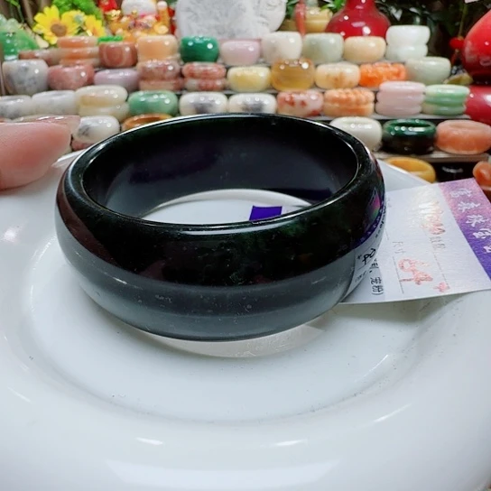 蛇纹石玉未镶嵌手镯你**笑药王石