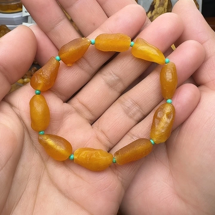 蜜蜡未镶嵌裸石天然蜜蜡手串