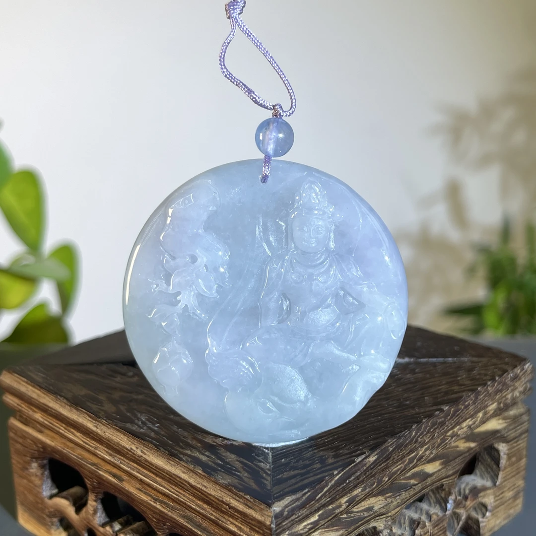 JCB16-43  天然缅甸A货翡翠   普贤