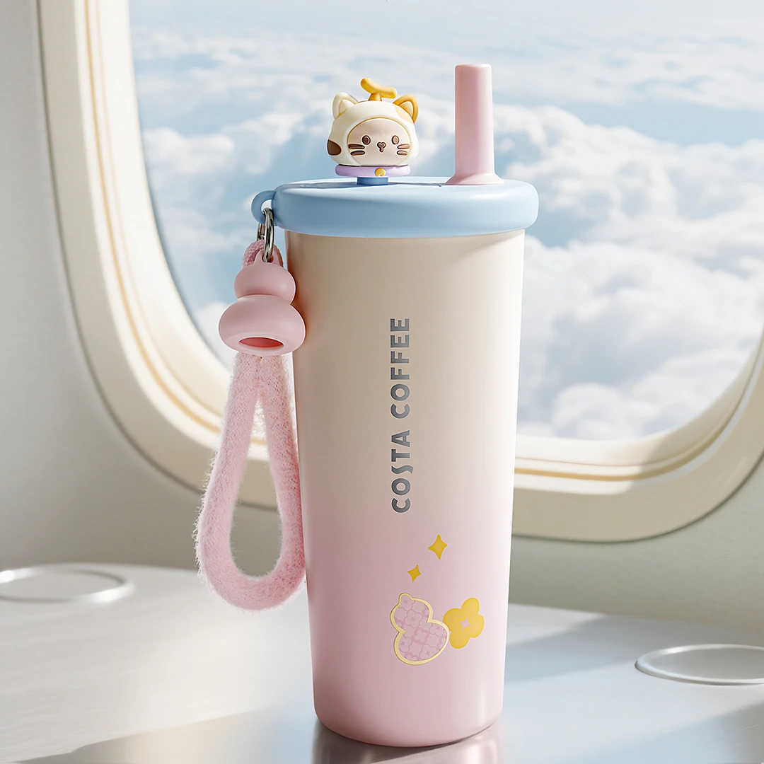 【活动热卖】COSTA享福猫茶咖随行杯高颜值水杯316L不锈钢便携保温