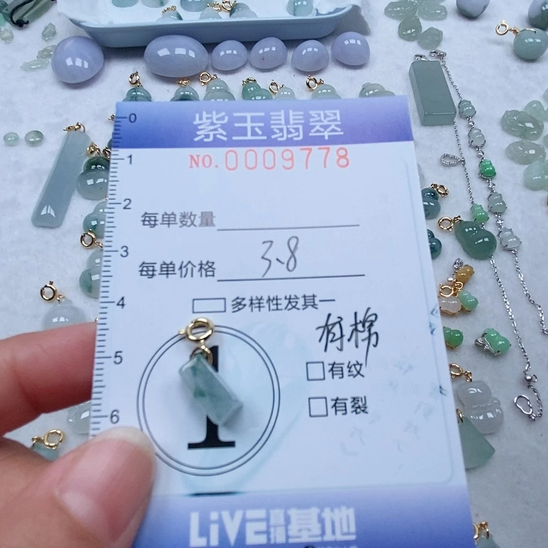 翡翠未镶嵌颈饰羽*.方块