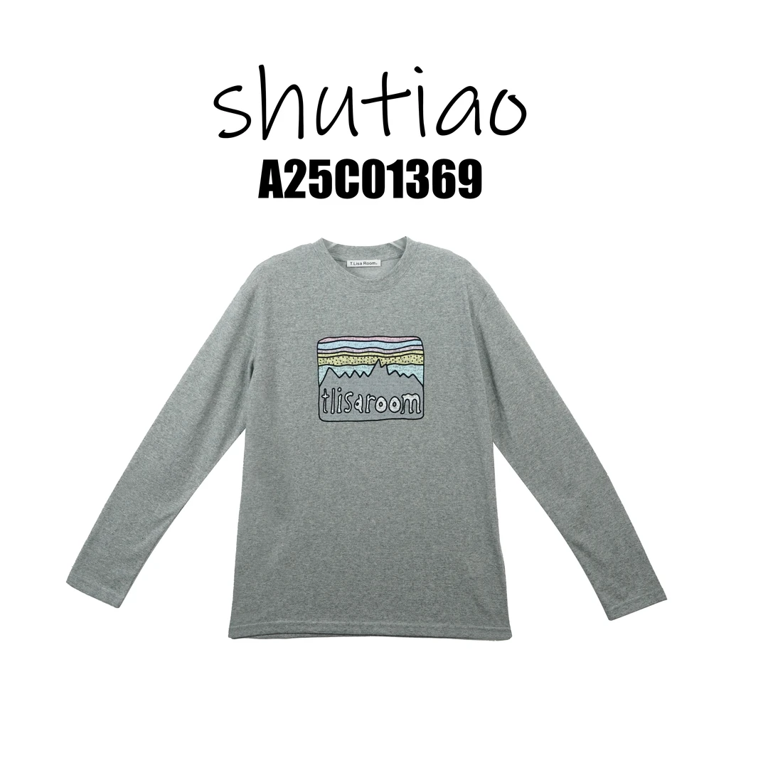 【SHUTIAO】2025夏季：新款小众设计款T恤A25C01369