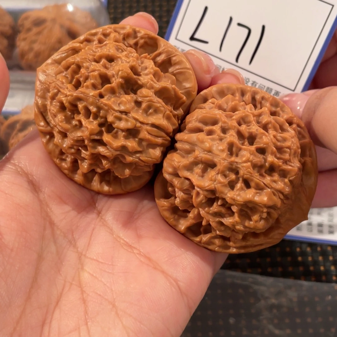 文玩核桃把件L171 官帽48