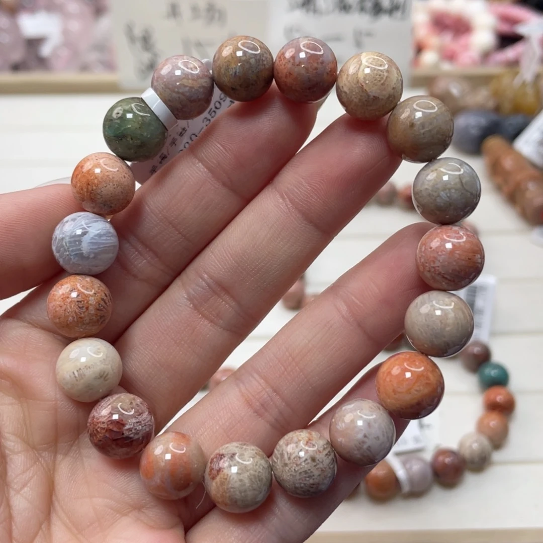 未镶嵌手链硅化玉耕**梦776