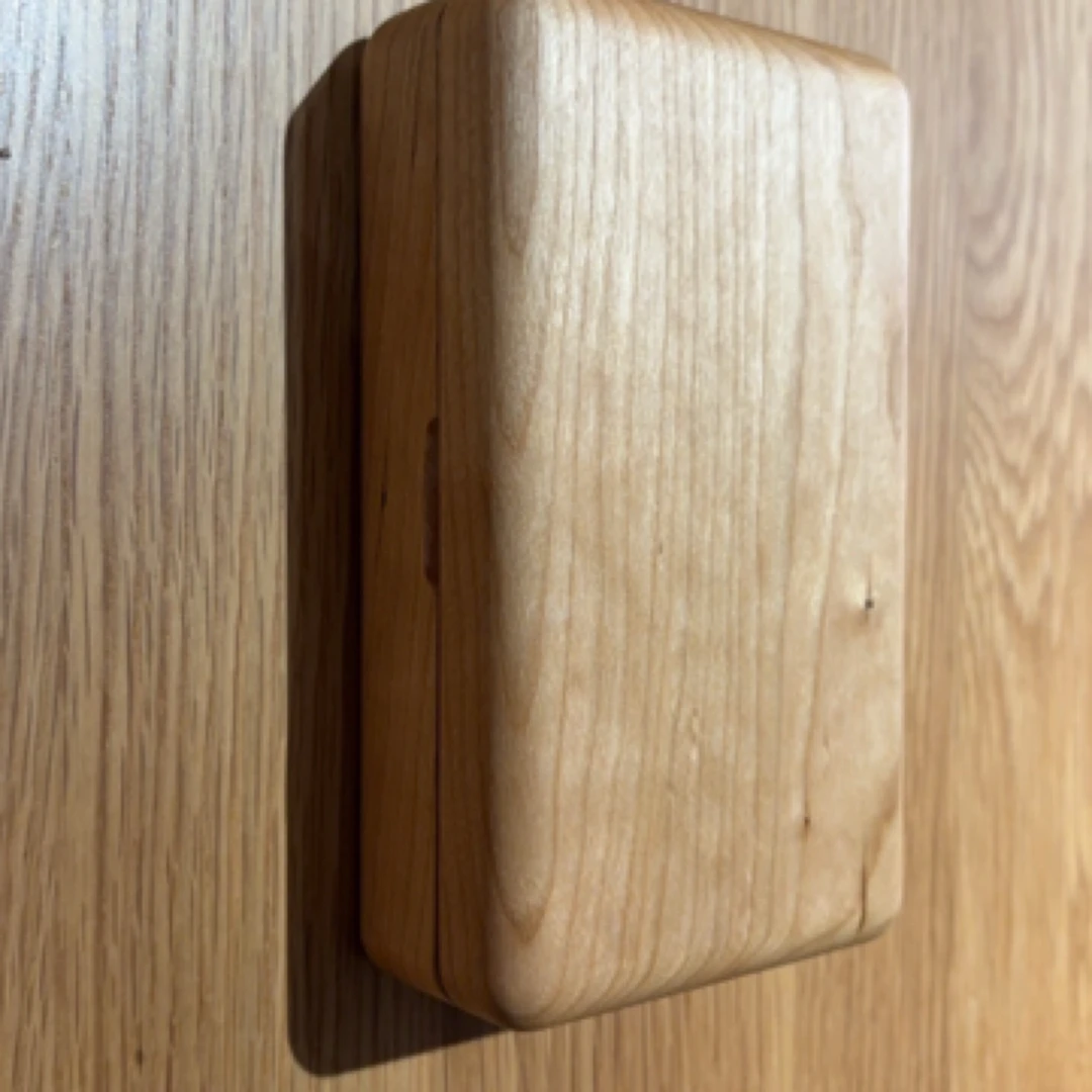 樱桃木首饰盒实木高档精致项链戒指耳钉手镯专用手饰品收纳盒小型