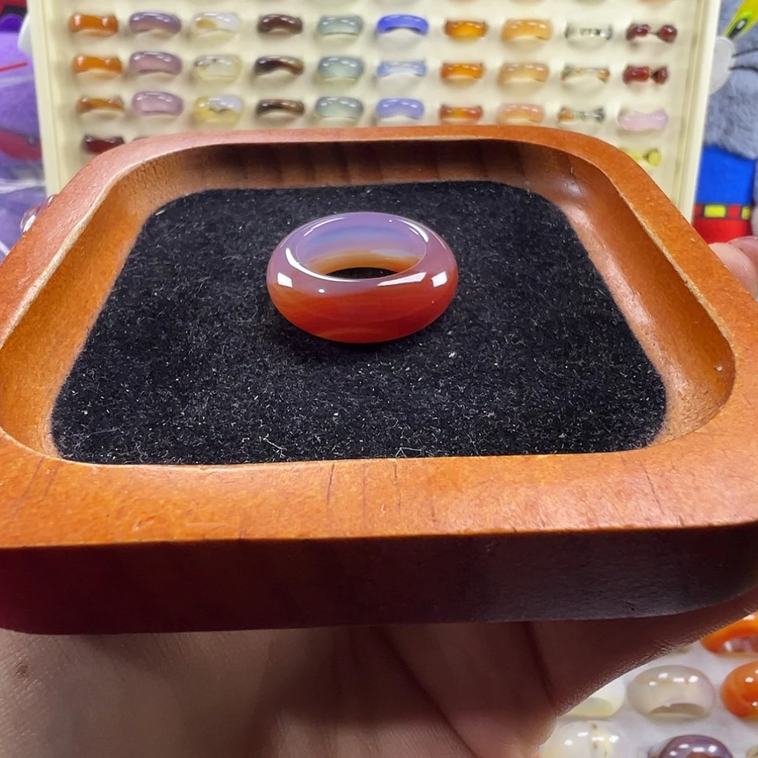 十***·玛瑙/玉髓未镶嵌戒指B1不退换17.6港16