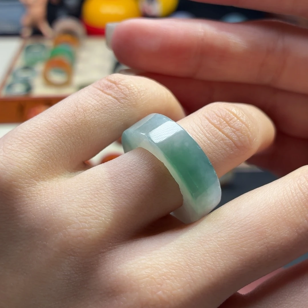 未镶嵌定制翡翠海盐蓝14-19 微瑕