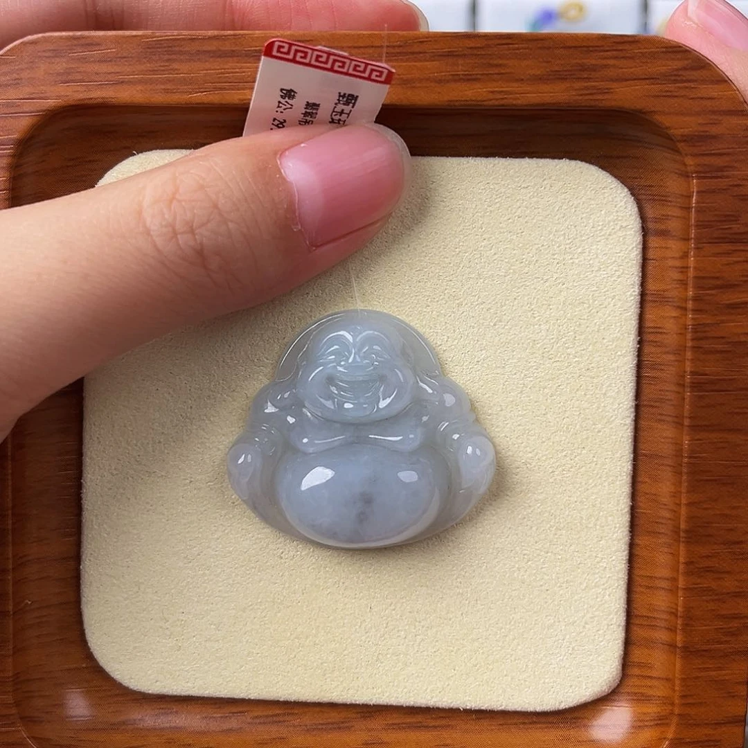 翡翠未镶嵌颈饰越**好佛公