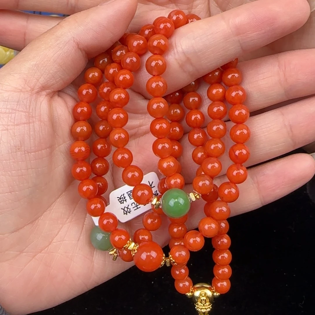 南红玛瑙项链未镶嵌