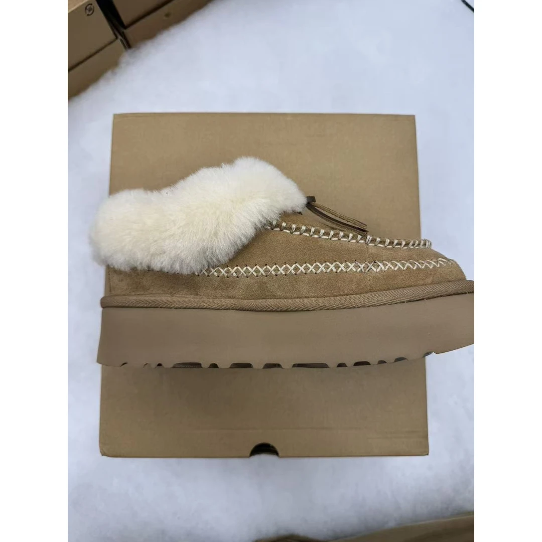 【阿尔派全新未拆封】秋冬桑坡雪地靴羊皮毛一体V口/平口高筒毛毛鞋