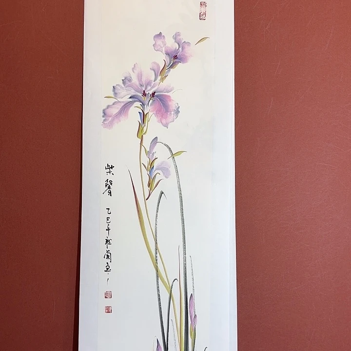 国画听兰老师花鸟