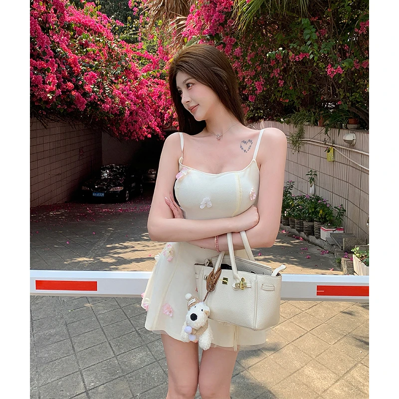 花神的爱意/绝美花朵法式连衣裙夏小个子生日公主裙子