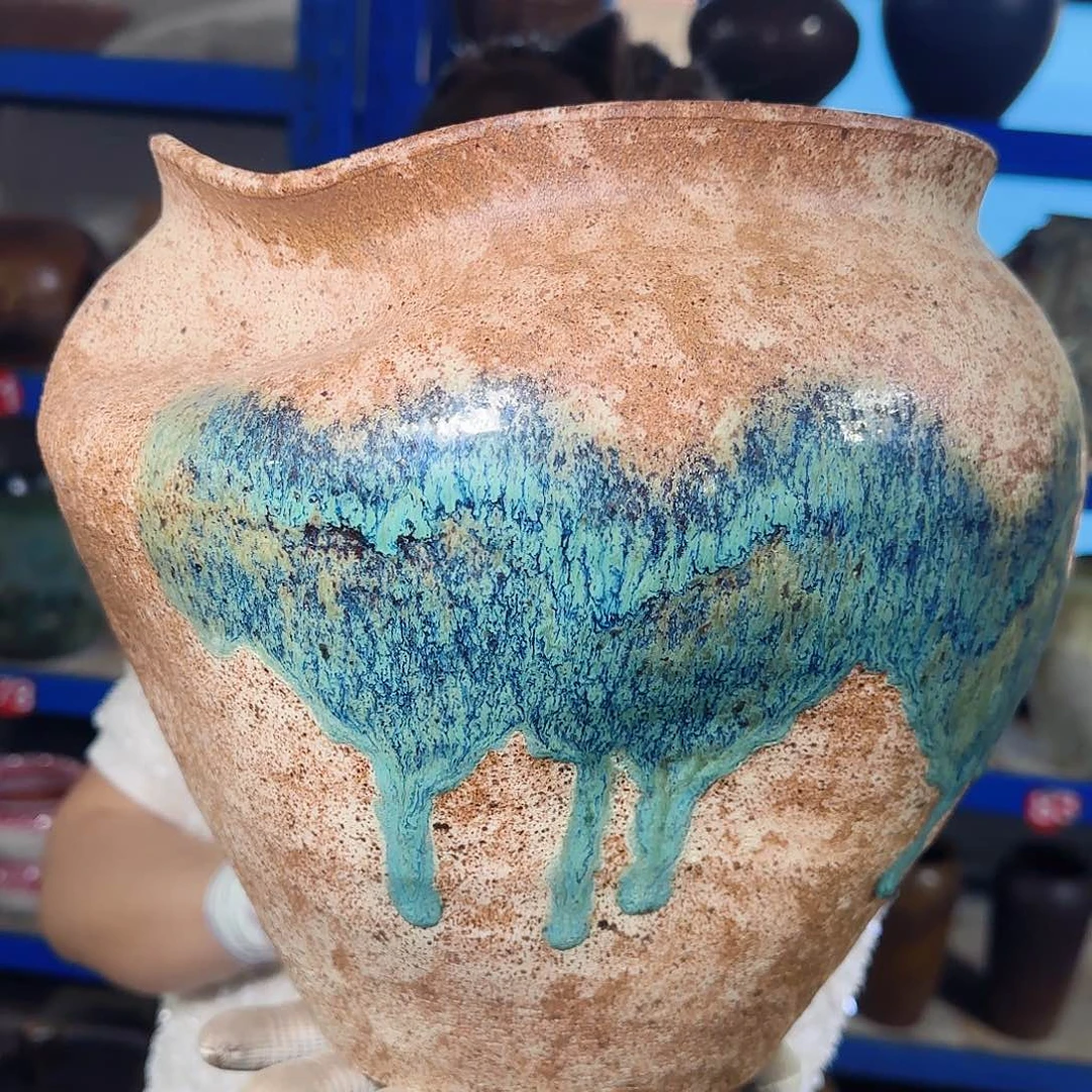 紫砂花盆高26口23.5