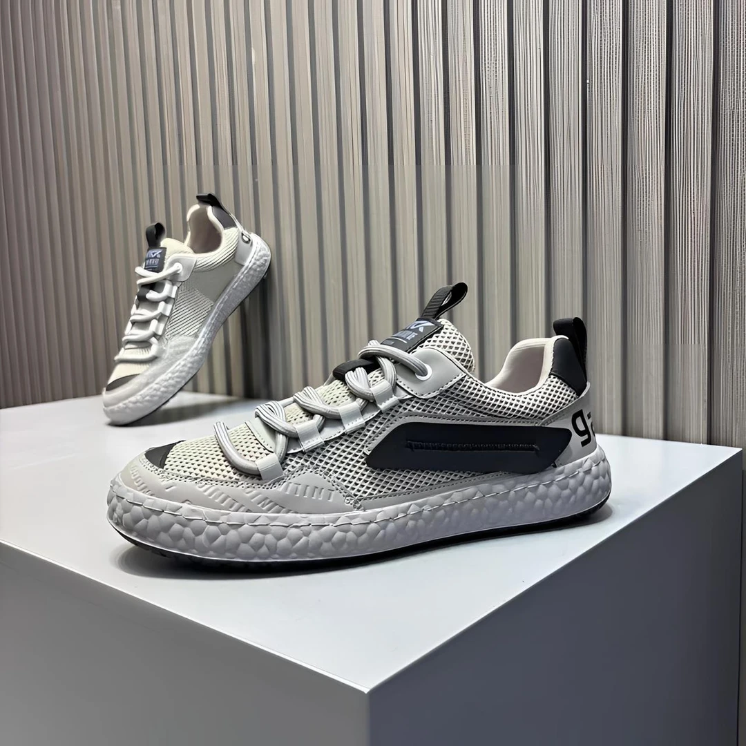 男士网面透气运动休闲鞋夏季新款时尚百搭轻便舒适开车专用户外鞋