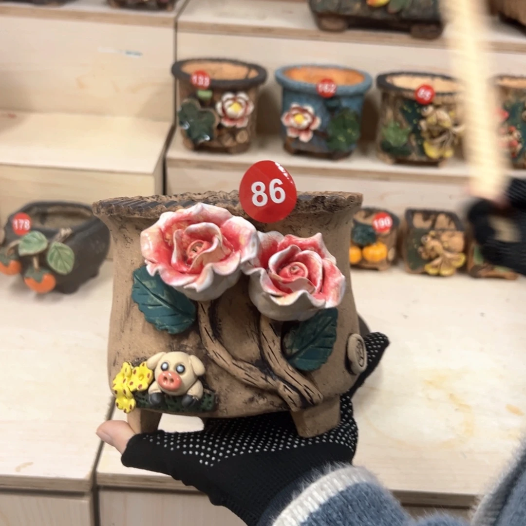花盆紫砂86号内口12外高13